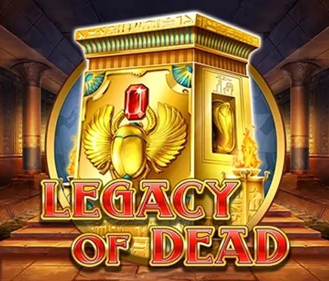 Legacy of Dead online game logo by Play’n GO on vem-apostarpt.com